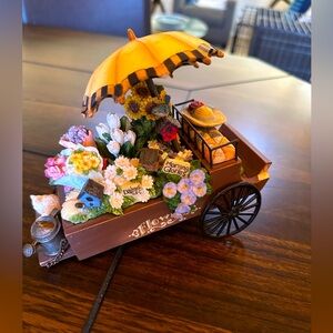 SOLD Flower Cart Music Box